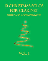 10 Christmas Solos for Clarinet with Piano Accompaniment P.O.D. cover